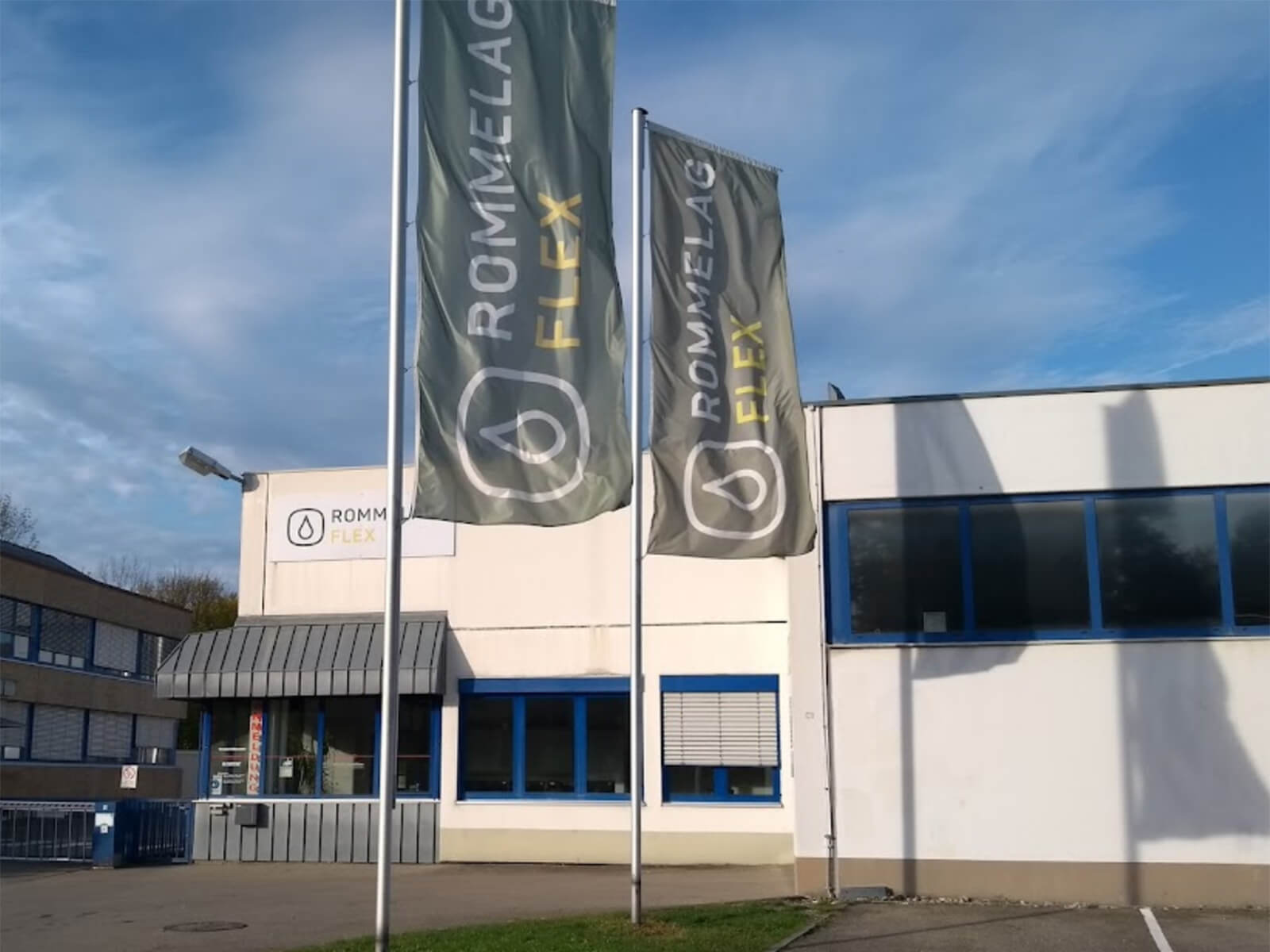 Außenansicht von einem Rommelag FLEX Gebäude in Gaildorf